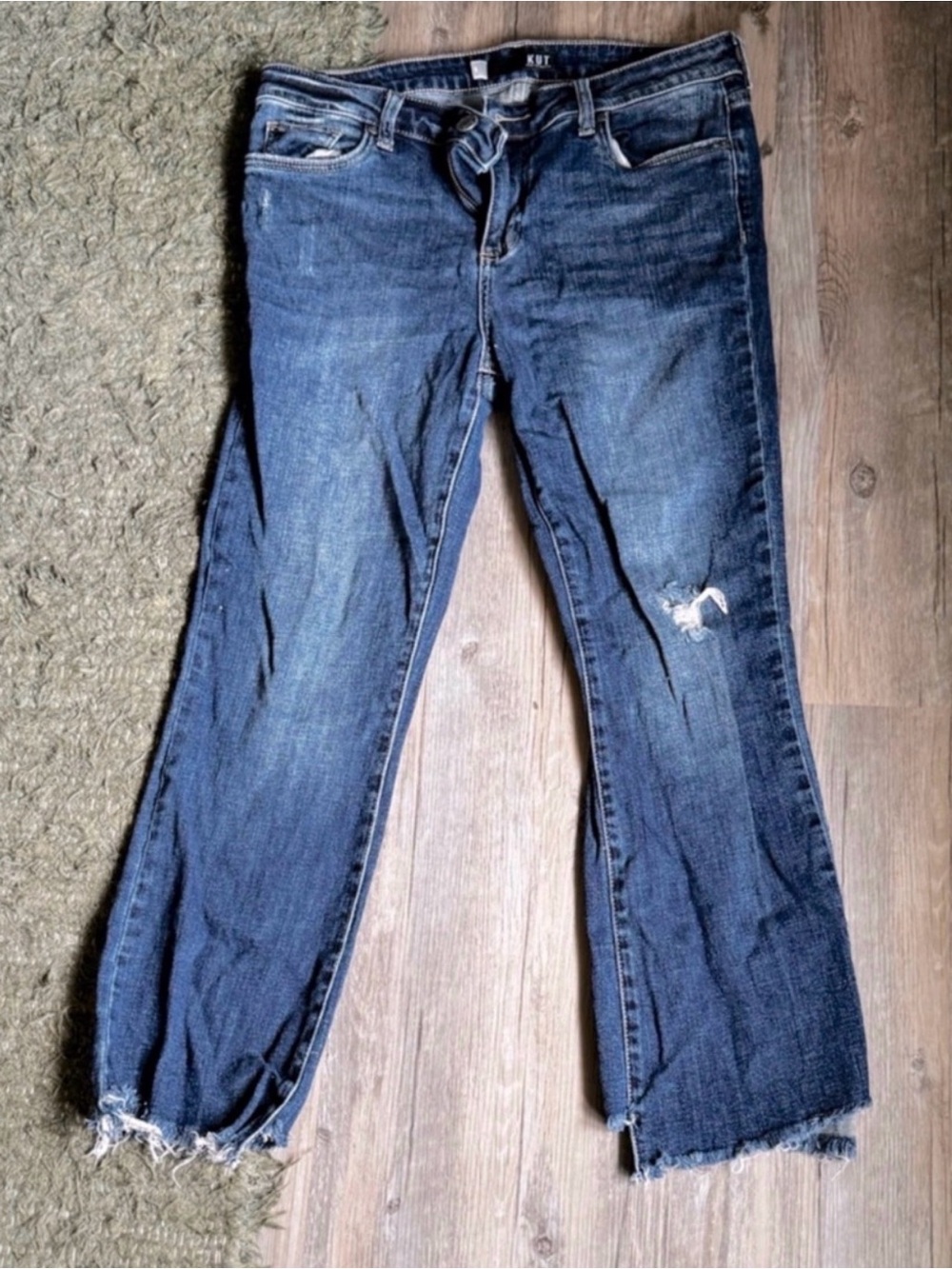 Kut From the Cloth Kelsey High Rise Ankle Flare Leg Jeans Size 8